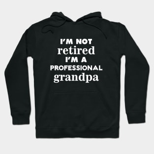 i'm not retired i'm a professional grandpa Hoodie